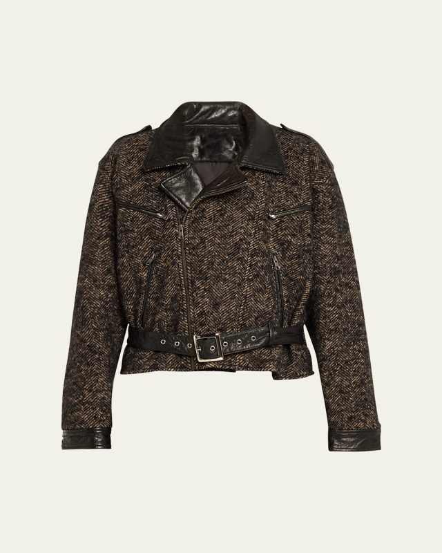 Exaggerated Motorcycle Jacket